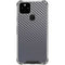 Silver Carbon Fiber Specialty Texture Material Google Pixel 5 Clear Case
